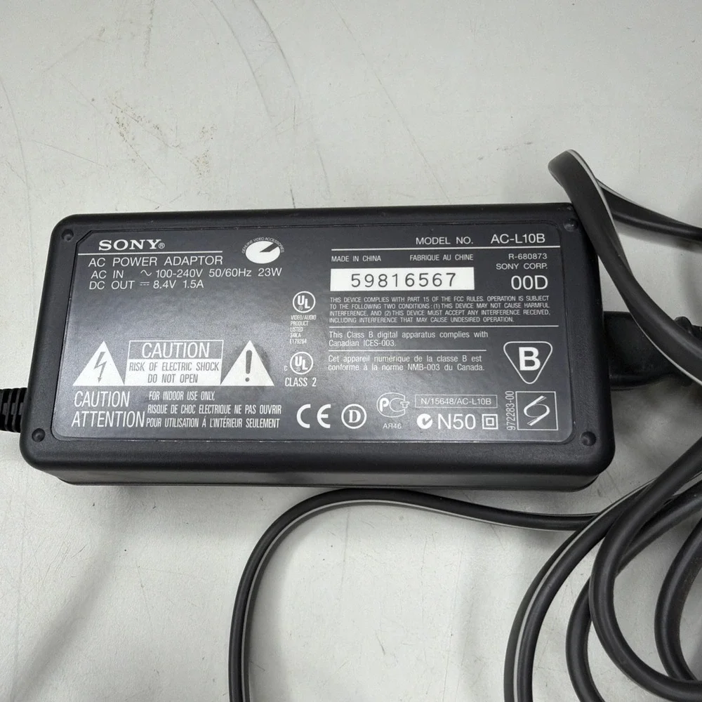 Genuine Sony AC-L10B Power Adaptor Hi8 Handycam Camcorder OEM AC Supply #BC